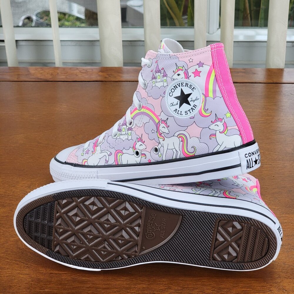 Converse Kids Unicorn Sneakers - Pink and White - Picture 6 of 12